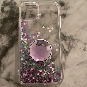 Purple stars iPhone 11 case